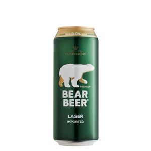CERVEZA LAGER BEAR BEER LATA 500 ML