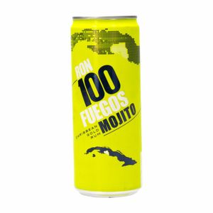 RON CIEN FUEGOS MOJITO 330ML LATA
