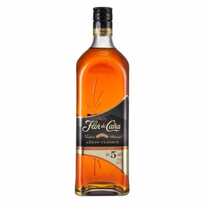 RON FLOR DE CAÑA BLACK LABEL 5 AÑOS 750M